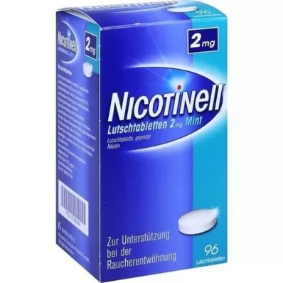 NICOTINELL Pastilas 2 mg piparmētru, 96 gab