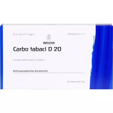 CARBO TABACI D 20 ampulas, 8 gab