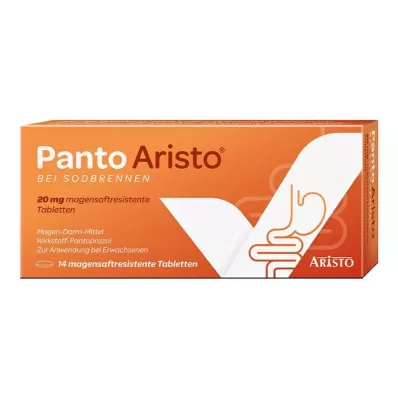 PANTO Aristo grēmas ārstēšanai 20 mg zarnu apvalkotās tabletes, 14 gab PANTO Aristo grēmas ārstēšanai 20 mg zarnu apvalkotās tabletes, 14 gab