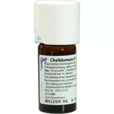 CHELIDONIUM D 1 atšķaidījums, 20 ml