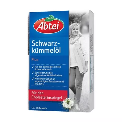 Abbey Black Cumin Oil Plus kapsulas, 48 gab Abbey Black Cumin Oil Plus kapsulas, 48 gab