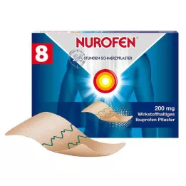 NUROFEN 24 stundu pretsāpju plāksteri 200 mg, 8 gab