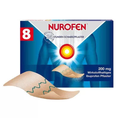 NUROFEN 24 stundu pretsāpju plāksteri 200 mg, 8 gab