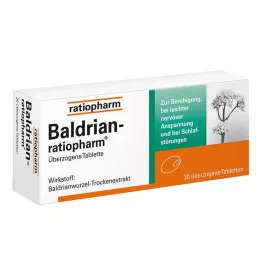 BALDRIAN-RATIOPHARM apvalkotās tabletes, 30 gab