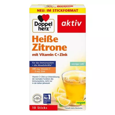 DOPPELHERZ karstā citrona vitamīna C+cinka granulas, 10 gab