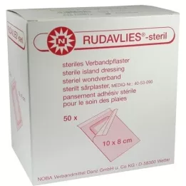 RUDAVLIES-sterili pārsiešanas plāksteri 8x10 cm, 50 gab