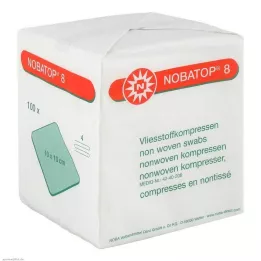 NOBATOP 8 kompresi 10x10 cm, nesterili, 100 gab