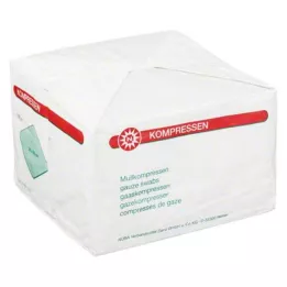 MULLKOMPRESSEN 20x20 cm nesterilas 8 reizes, 100 gab