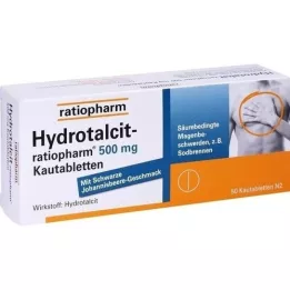 HYDROTALCIT-ratiopharm 500 mg košļājamās tabletes, 50 gab