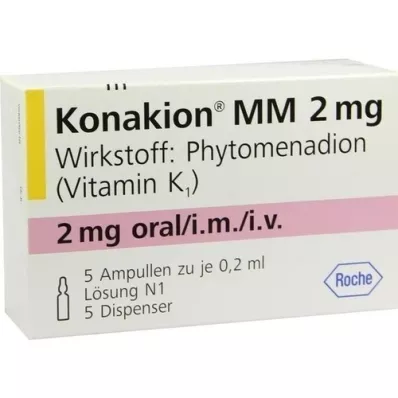 KONAKION MM 2 mg šķīdums, 5 gab