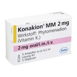 Konakion MM 2 mg šķīdums, 5 gab