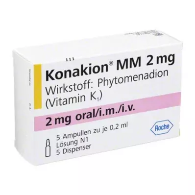 KONAKION MM 2 mg šķīdums, 5 gab KONAKION MM 2 mg šķīdums, 5 gab