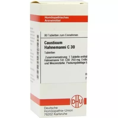 CAUSTICUM HAHNEMANNI C 30 tabletes, 80 kapsulas