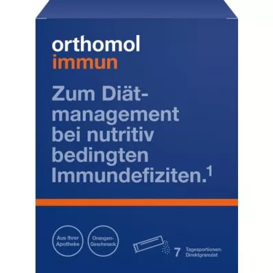 ORTHOMOL Immune direct granulas apelsīnu krāsā, 7 gab