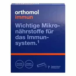 ORTHOMOL Immune direct granulas apelsīnu krāsā, 7 gab