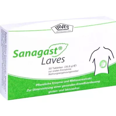 SANAGAST Laves tabletes, 30 gab SANAGAST Laves tabletes, 30 gab