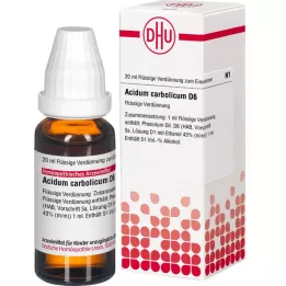 ACIDUM CARBOLICUM D 6 atšķaidījums, 20 ml