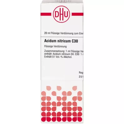 ACIDUM NITRICUM C 30 atšķaidījums, 20 ml