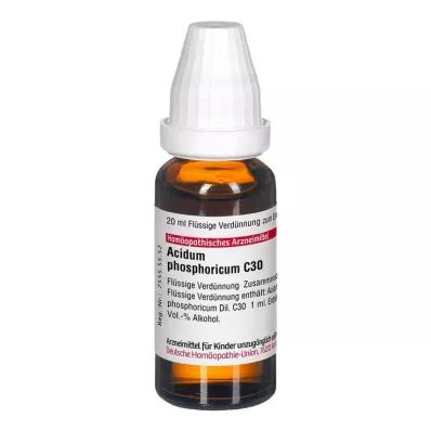 DHU Acidum phosphoricum C 30 atšķaidījums, 20 ml