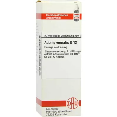 ADONIS VERNALIS D 12 atšķaidījums, 20 ml ADONIS VERNALIS D 12 atšķaidījums, 20 ml