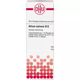 ALLIUM SATIVUM D 12 atšķaidījums, 20 ml