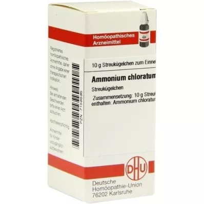 AMMONIUM CHLORATUM D 6 lodītes, 10 g