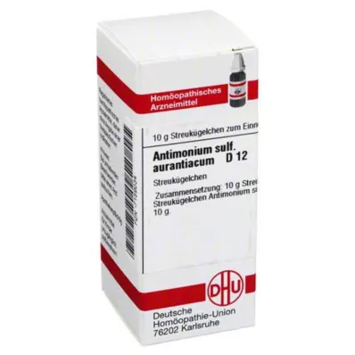 ANTIMONIUM SULFURATUM aurantiacum D 12 bumbiņas, 10 g ANTIMONIUM SULFURATUM aurantiacum D 12 bumbiņas, 10 g