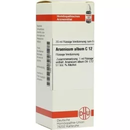 ARSENICUM ALBUM C 12 atšķaidījums, 20 ml