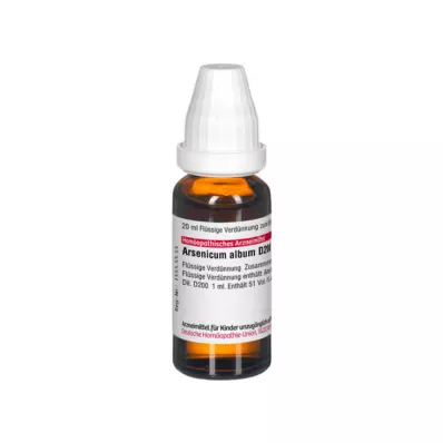ARSENICUM ALBUM D 200 atšķaidījums, 20 ml
