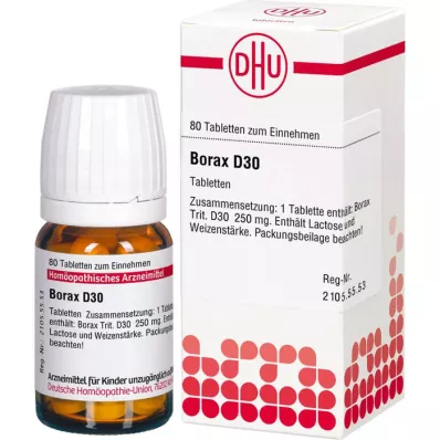 BORAX D 30 tabletes, 80 kapsulas