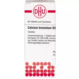 CALCIUM BROMATUM D 30 tabletes, 80 kapsulas