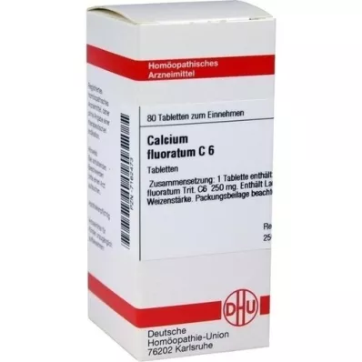 CALCIUM FLUORATUM C 6 tabletes, 80 kapsulas