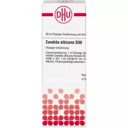 CANDIDA ALBICANS D 30 atšķaidījums, 20 ml