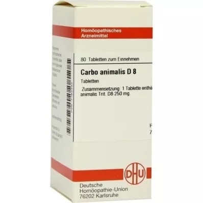 CARBO ANIMALIS D 8 tabletes, 80 kapsulas