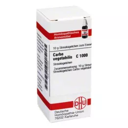 CARBO VEGETABILIS C 1000 globuļu, 10 g