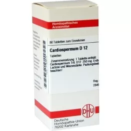 CARDIOSPERMUM D 12 tabletes, 80 kapsulas