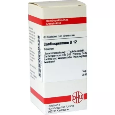 CARDIOSPERMUM D 12 tabletes, 80 kapsulas