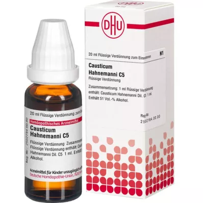 CAUSTICUM HAHNEMANNI C 5 atšķaidījums, 20 ml