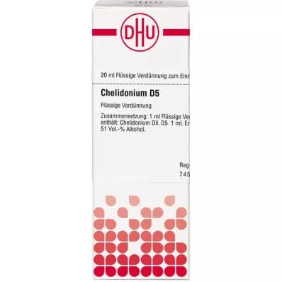 CHELIDONIUM D 5 atšķaidījums, 20 ml