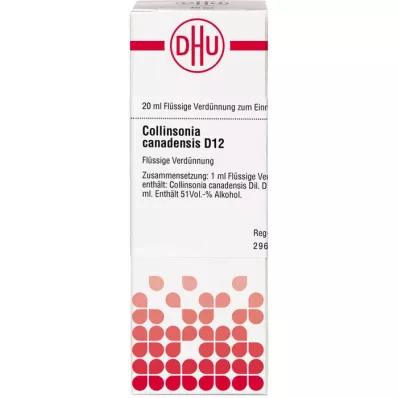 COLLINSONIA CANADENSIS D 12 atšķaidījums, 20 ml