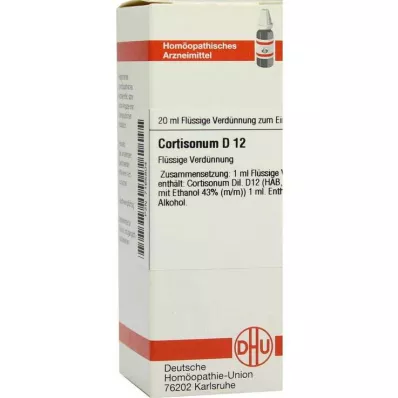 DHU Kortizona D 12 atšķaidījums, 20 ml