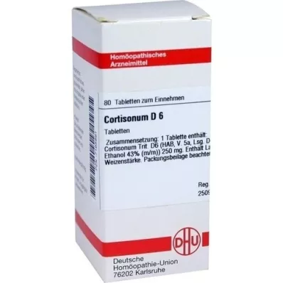 CORTISONUM D 6 tabletes, 80 kapsulas