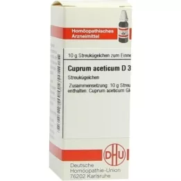 CUPRUM ACETICUM D 3 globules, 10 g