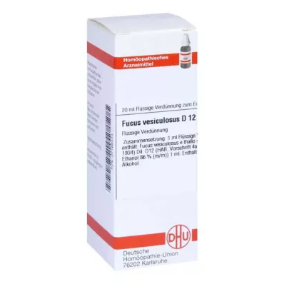 FUCUS VESICULOSUS D 12 atšķaidījums, 20 ml FUCUS VESICULOSUS D 12 atšķaidījums, 20 ml
