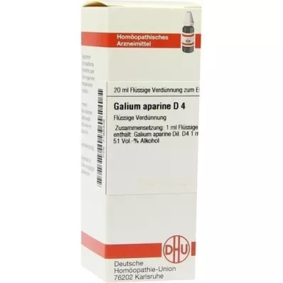GALIUM APARINE D 4 atšķaidījums, 20 ml