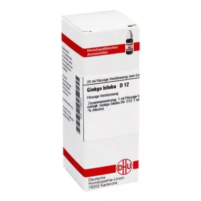 GINKGO BILOBA D 12 atšķaidījums, 20 ml