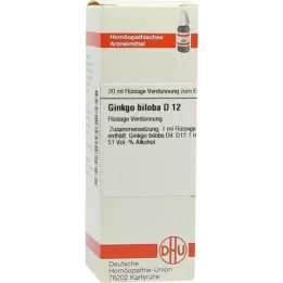 GINKGO BILOBA D 12 atšķaidījums, 20 ml