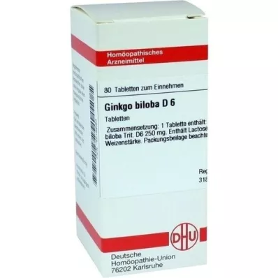 GINKGO BILOBA D 12 tabletes, 80 kapsulas