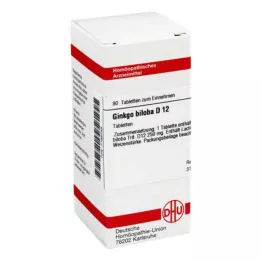 GINKGO BILOBA D 12 tabletes, 80 kapsulas