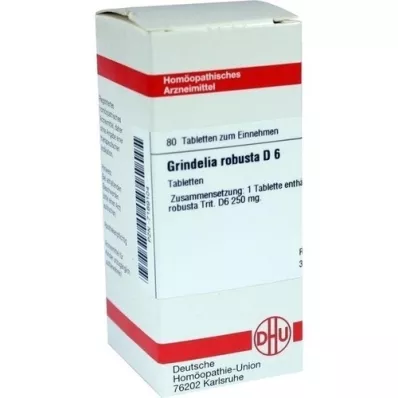 GRINDELIA ROBUSTA D 6 tabletes, 80 kapsulas
